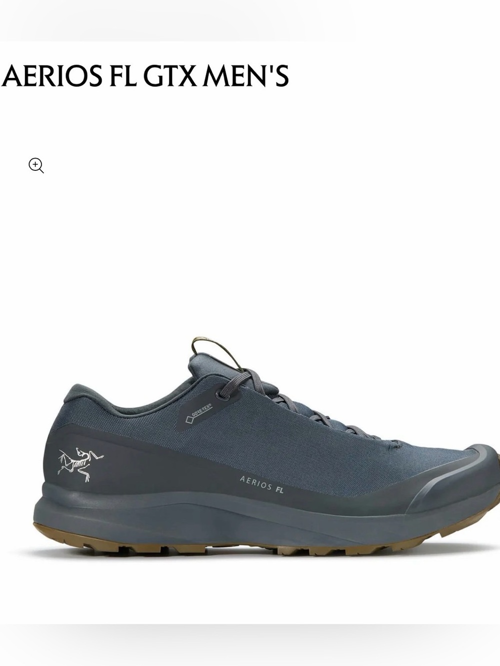 Arcteryx Aerios FL 2 GTX Mens 9.5 Black Pilot GORE-TEX Trail Shoes used